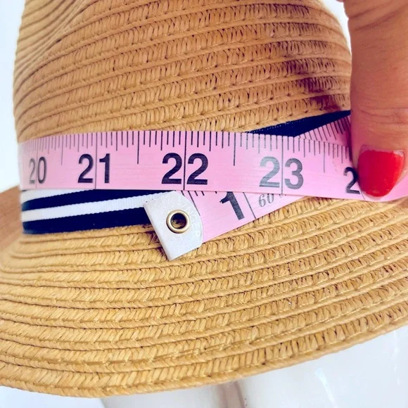 Janie and Jack Straw Fedora Hat size 4-5 ☀️spring summer - Picture 10 of 12